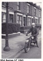 BSA Bantam D7 at 162 Gloucester Road Feb 1963.jpg